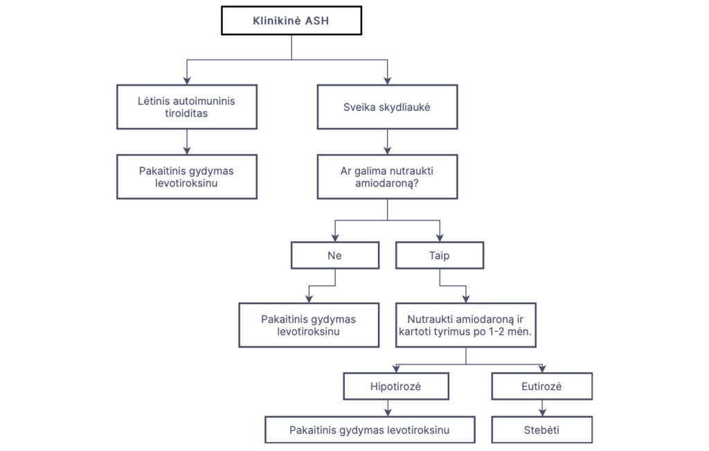 Amiodarono sukeltos hipotirozės (ASH) gydymas